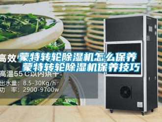 常見問題蒙特轉輪除濕機怎么保養 蒙特轉輪除濕機保養技巧