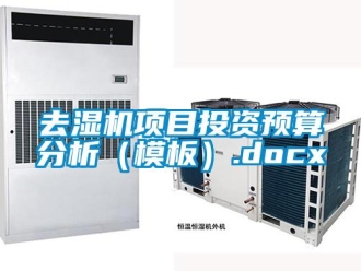 行業(yè)新聞去濕機項目投資預(yù)算分析（模板）.docx