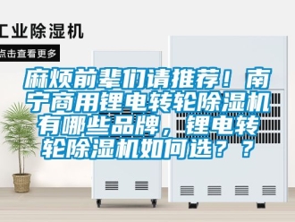 常見(jiàn)問(wèn)題麻煩前輩們請(qǐng)推薦！南寧商用鋰電轉(zhuǎn)輪除濕機(jī)有哪些品牌，鋰電轉(zhuǎn)輪除濕機(jī)如何選？？