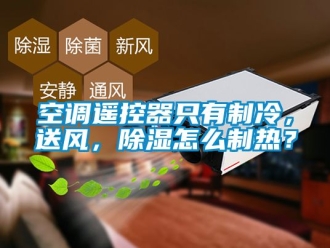 行業(yè)新聞空調(diào)遙控器只有制冷，送風，除濕怎么制熱？