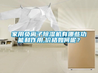 企業新聞家用負離子除濕機有哪些功能和作用,價格如何呢？