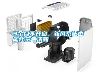 常見問題3個月不開窗，新風系統也能讓空氣清新