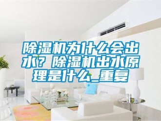 行業(yè)新聞除濕機(jī)為什么會(huì)出水？除濕機(jī)出水原理是什么_重復(fù)