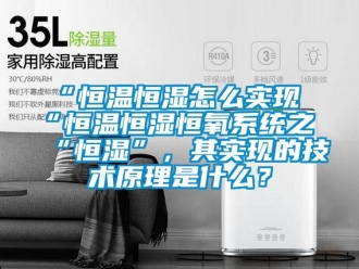 常見問題“恒溫恒濕怎么實現(xiàn)“恒溫恒濕恒氧系統(tǒng)之“恒濕”，其實現(xiàn)的技術原理是什么？