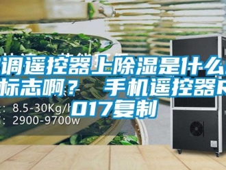 行業(yè)新聞空調(diào)遙控器上除濕是什么樣的標志啊？ 手機遙控器R2017復制