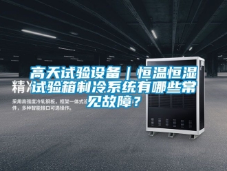 知識百科高天試驗設備｜恒溫恒濕試驗箱制冷系統有哪些常見故障？