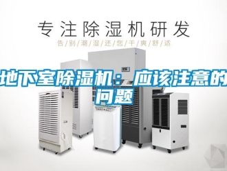 行業(yè)新聞地下室除濕機：應該注意的問題