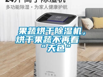 行業新聞果蔬烘干除濕機，烘干果蔬不再看“天色”