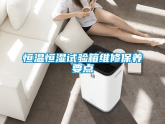 知識百科恒溫恒濕試驗箱維修保養要點