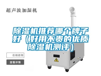 行業新聞除濕機推薦哪個牌子好（好用不貴的優質除濕機測評）
