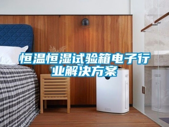 知識(shí)百科恒溫恒濕試驗(yàn)箱電子行業(yè)解決方案