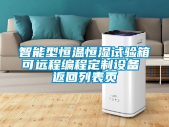 知識百科智能型恒溫恒濕試驗箱可遠程編程定制設備 返回列表頁