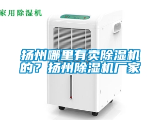 企業(yè)新聞?chuàng)P州哪里有賣除濕機的？揚州除濕機廠家