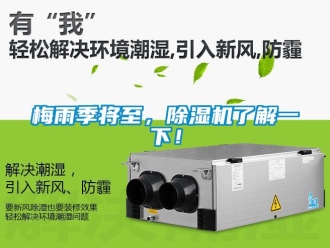 行業(yè)新聞梅雨季將至，除濕機(jī)了解一下！