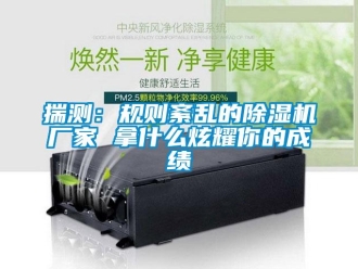 企業新聞揣測：規則紊亂的除濕機廠家 拿什么炫耀你的成績