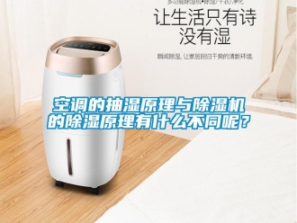 行業新聞空調的抽濕原理與除濕機的除濕原理有什么不同呢？