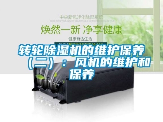常見問題轉輪除濕機的維護保養(yǎng)（二）：風機的維護和保養(yǎng)