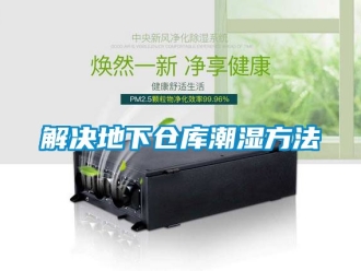 企業(yè)新聞解決地下倉庫潮濕方法