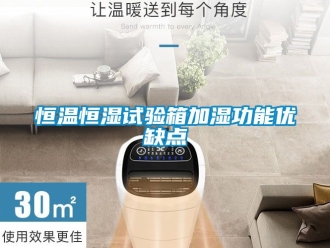知識百科恒溫恒濕試驗箱加濕功能優缺點